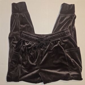 OFFLINE by Aerie Charcoal Gray Velour Jogger Sweatpants Size Medium